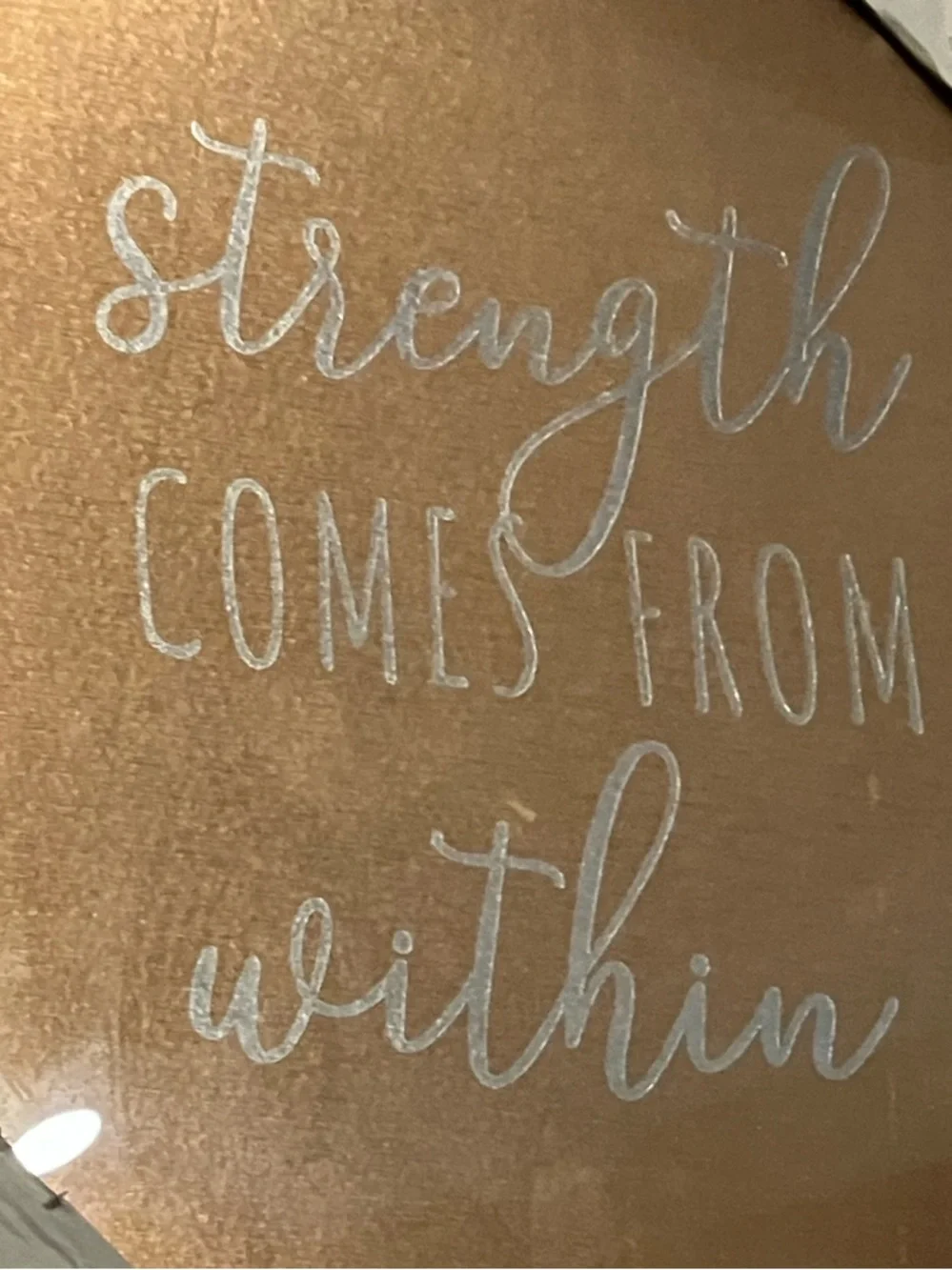 “ Strength Comes From Within “ PICTURE FRAMED W/ A FREE necklace & Hair Pins!!!